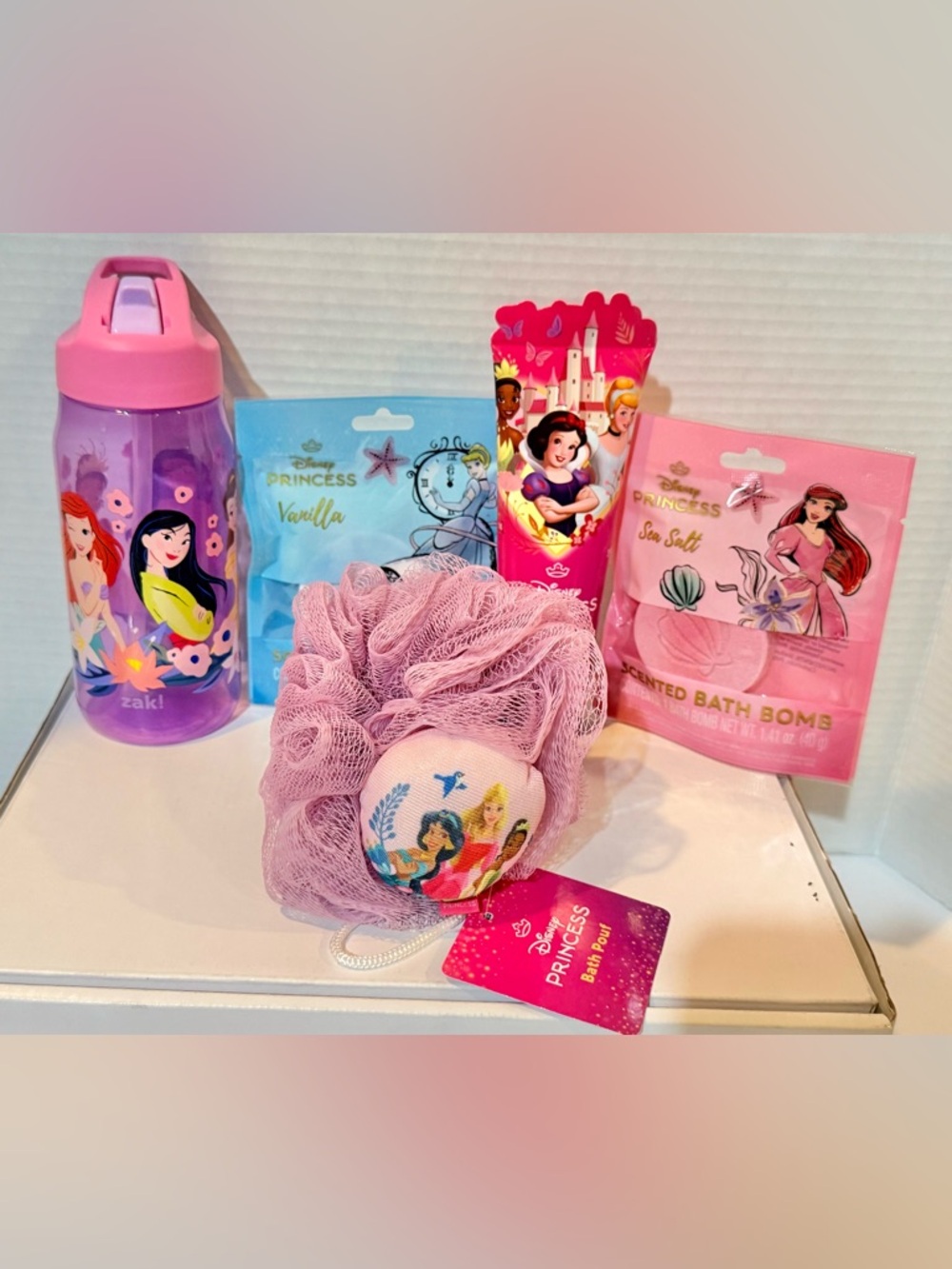 Disney Princess Bath Bundle 5 pieces Brand New